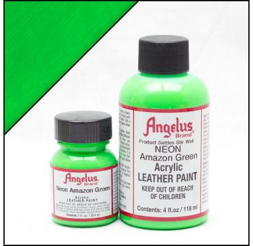 Peinture cuir Angelus Vert amazone