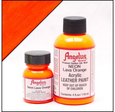 Peinture cuir Angelus Orange Lave