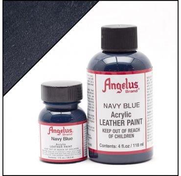Peinture cuir Angelus Bleu marine