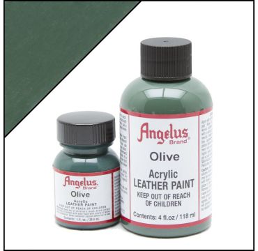Peinture cuir Angelus Vert Olive