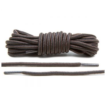 Bootlaces black/brown rope 