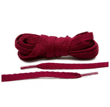 Laces maroon flat 