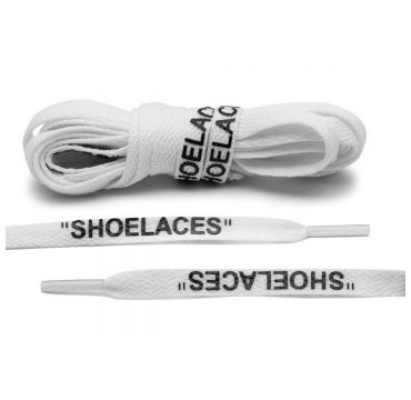 Laces white/off white ''shoelaces'' flat 