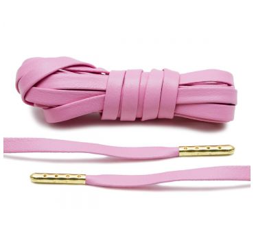 Laces luxury leather pink/gold plated