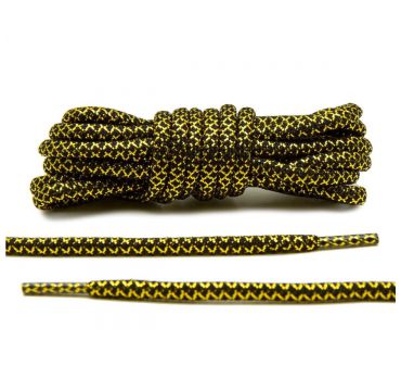 Laces black/metallic gold rope