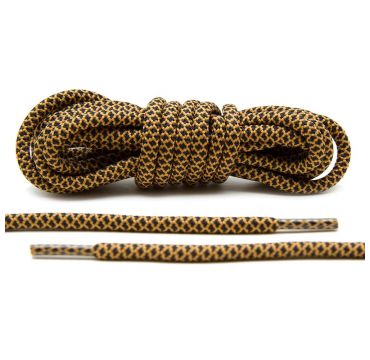 Laces black/tan rope 
