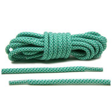 Laces green/white rope