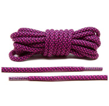 Laces hot pink/black rope 