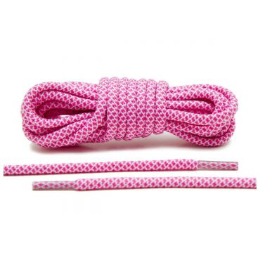 Laces pink/white rope 