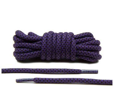 Laces purple/black rope 
